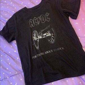 AC/DC Classic Black Tee